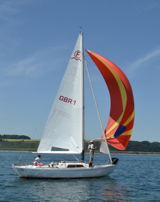 Annika flying spinnaker